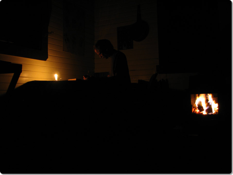 Nighttime In The Hankinson Hut