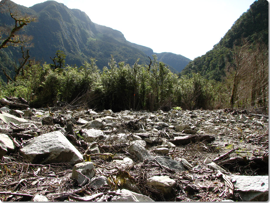 Shattered Rocks Of The Slip